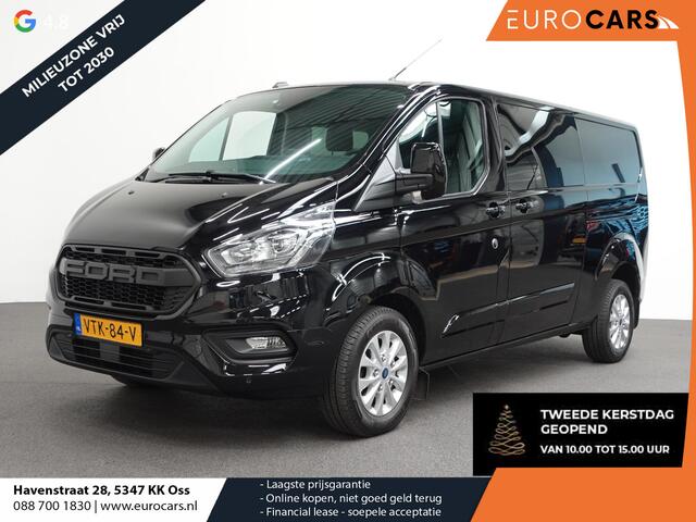 Ford TRANSIT CUSTOM 130pk Automaat L2H1 Limited Raptor Edition Dubbele Cabine | 2x Schuifdeur | Navigatie | Airco | Cruise control | Trekhaak | Parkeersensoren