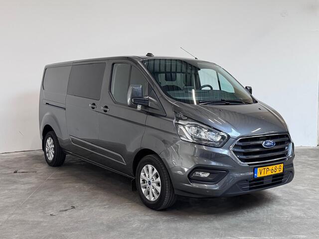 Ford TRANSIT CUSTOM 300 2.0 TDCI L2H1 Limited Dubbele Cabine Navigatie Airco 2 Schuifdeuren Trekhaak Parkeersensoren Carplay DAB