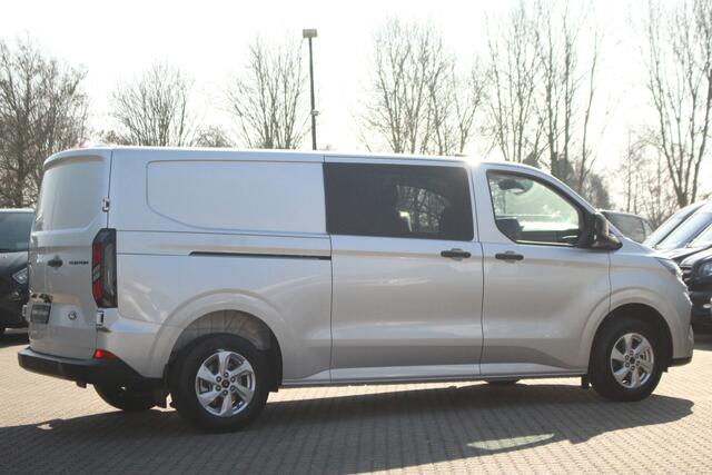 Ford TRANSIT CUSTOM E-Transit 320 L2H1 Trend 64 kWh 218pk DC Automaat | Trekgewicht 2300kg | L+R Zijdeur | Keyless | Carplay/Android | Stoel+Stuurverw | Lease 717,- p/m