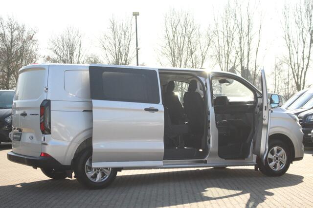 Ford TRANSIT CUSTOM E-Transit 320 L2H1 Trend 64 kWh 218pk DC Automaat | Trekgewicht 2300kg | L+R Zijdeur | Keyless | Carplay/Android | Stoel+Stuurverw | Lease 717,- p/m