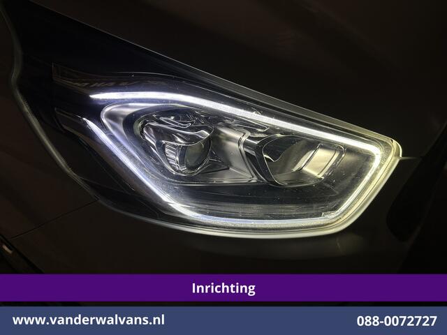 Ford TRANSIT CUSTOM 2.0 TDCI 130pk L2H1 Inrichting Euro6 Airco | Camera | Apple Carplay | LED | 2800kg Trekhaak | Cruisecontrol Android Auto, Stoelverwarming, Verwarmde voorruit, Parkeersensoren, Bijrijdersbank, Achterklep