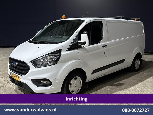Ford TRANSIT CUSTOM 2.0 TDCI 130pk L2H1 Inrichting Euro6 Airco | Camera | Apple Carplay | LED | 2800kg Trekhaak | Cruisecontrol Android Auto, Stoelverwarming, Verwarmde voorruit, Parkeersensoren, Bijrijdersbank, Achterklep