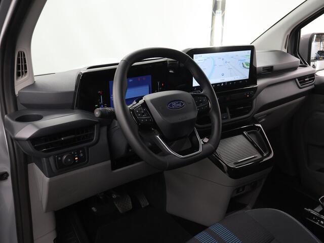 Ford TRANSIT CUSTOM 320 | 2.5 PHEV | L2 H1 | SPORT | DUBBEL CABINE | ELEKTRISCHE TREKHAAK | STOEL EN STUURWIEL VERWARMING | CLIMATE CONTROL | NAVIGATIE | CAMERA | PARKEERSENSOREN | GREY MATTER | 233 PK