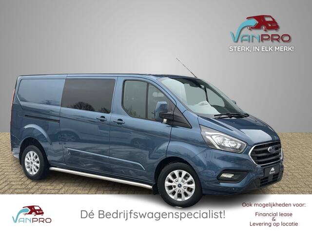 Ford TRANSIT CUSTOM 2.0 TDCi 130PK Dubbel Cabine L2 / Airco / Dubbele Schuifdeur / Trekhaak / Cruise