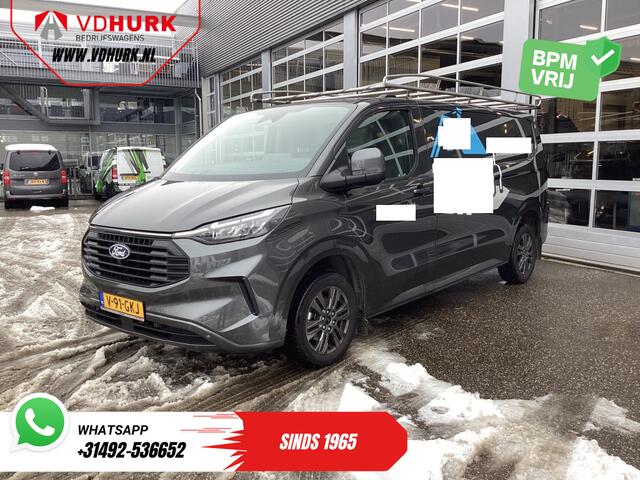 Ford TRANSIT CUSTOM 2.0 TDCI L2 Aut. Limited Garantie tot 8-'29/ NL Auto/ LED/ Carplay/ Alarm III/ 2.5t Trekverm./ Stoelverw./ Imperiaal/ Camera/ Cruise/ PDC