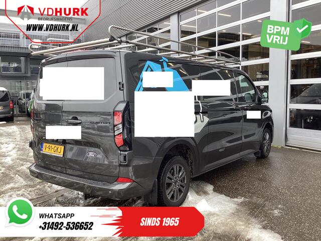 Ford TRANSIT CUSTOM 2.0 TDCI L2 Aut. Limited Garantie tot 8-'29/ NL Auto/ LED/ Carplay/ Alarm III/ 2.5t Trekverm./ Stoelverw./ Imperiaal/ Camera/ Cruise/ PDC