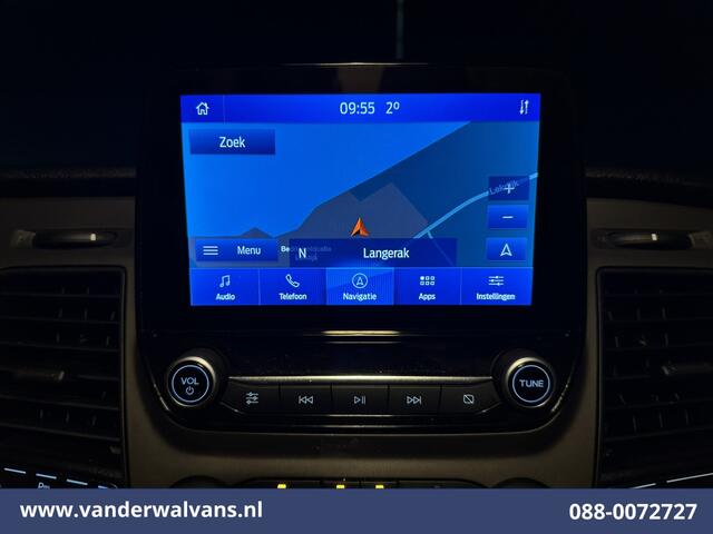 Ford TRANSIT CUSTOM 2.0 TDCI 131pk L2H1 Euro6 Airco | Navigatie | Apple Carplay | LED | Cruisecontrol | 2800kg Trekhaak Android Auto, Parkeersensoren, Bijrijdersbank