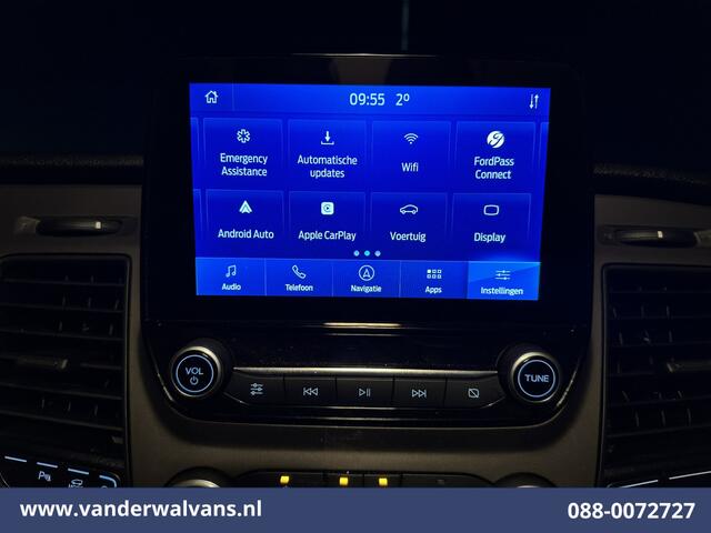 Ford TRANSIT CUSTOM 2.0 TDCI 131pk L2H1 Euro6 Airco | Navigatie | Apple Carplay | LED | Cruisecontrol | 2800kg Trekhaak Android Auto, Parkeersensoren, Bijrijdersbank