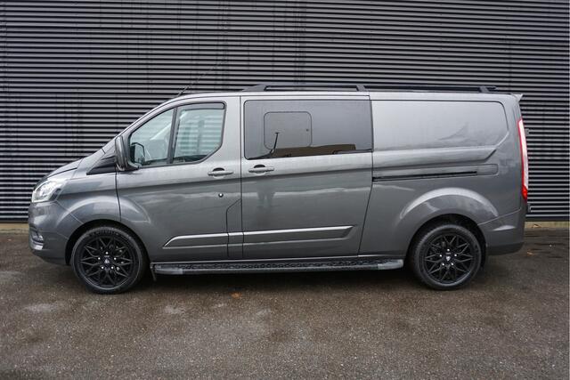 Ford TRANSIT CUSTOM 320 Automaat 131pk L2 Limited Dubbele cabine 2x Schuifdeur Navi Camera Raptor Cruise control 18" Velgen