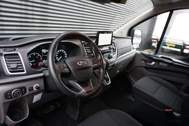 Ford TRANSIT CUSTOM 320 Automaat 131pk L2 Limited Dubbele cabine 2x Schuifdeur Navi Camera Raptor Cruise control 18" Velgen