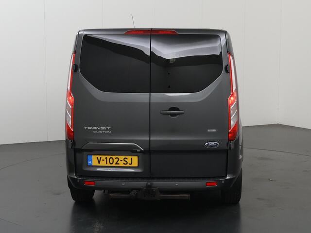 Ford TRANSIT CUSTOM 280 2.0 TDCI | L1 H1 | Limited | Dubbele Cabine | Schuifdeur L+R | LM Velgen | 5-zits | 1e Eigenaar | Stoelverwarming | Trekhaak | Navigatie | Parkeercamera