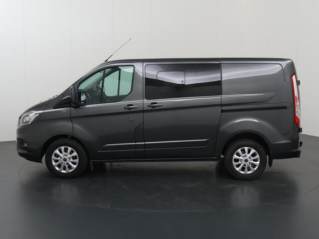 Ford TRANSIT CUSTOM 280 2.0 TDCI | L1 H1 | Limited | Dubbele Cabine | Schuifdeur L+R | LM Velgen | 5-zits | 1e Eigenaar | Stoelverwarming | Trekhaak | Navigatie | Parkeercamera