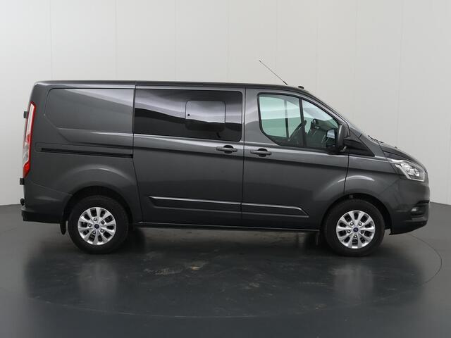 Ford TRANSIT CUSTOM 280 2.0 TDCI | L1 H1 | Limited | Dubbele Cabine | Schuifdeur L+R | LM Velgen | 5-zits | 1e Eigenaar | Stoelverwarming | Trekhaak | Navigatie | Parkeercamera