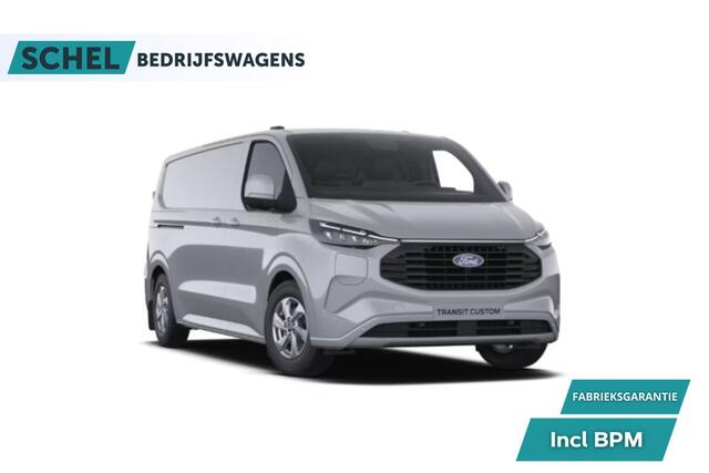 Ford TRANSIT CUSTOM 320 2.5 PHEV L2H1 Limited 232pk - 2x Schuifdeur - Trekhaak - Stoel/Stuuverwarming - ACC - Blindspot - Keyless - Rijklaar