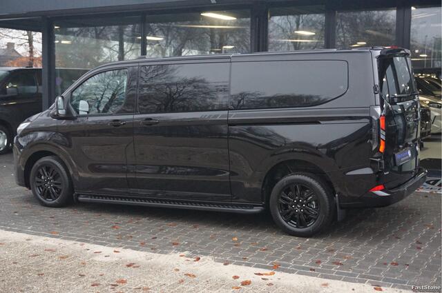 Ford TRANSIT CUSTOM 320L 2.5 PHEV Hybride 233PK DC Black Platinum PRIJS INCL. BPM !! Navi, 360° Cam, 17" LM, LED, Leder Interieur!! NR. HYB005