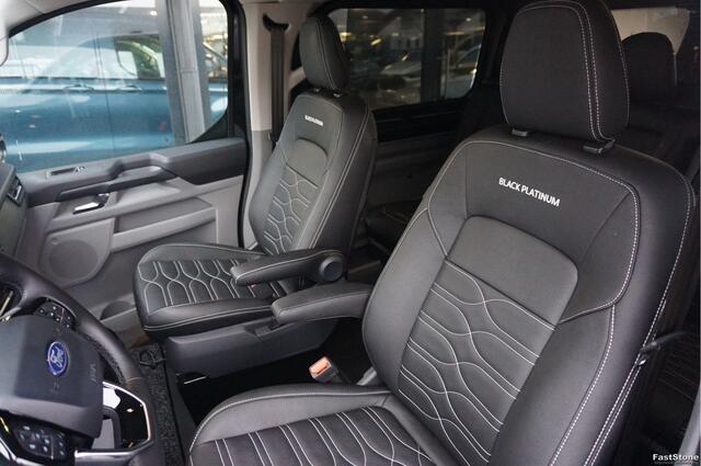 Ford TRANSIT CUSTOM 320L 2.5 PHEV Hybride 233PK DC Black Platinum PRIJS INCL. BPM !! Navi, 360° Cam, 17" LM, LED, Leder Interieur!! NR. HYB005
