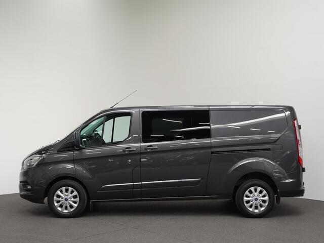 Ford TRANSIT CUSTOM 300 2.0 TDCI L2H1 Limited Dubbele Cabine Automaat Navigatie Airco 2 Schuifdeuren Trekhaak PDC Carplay DAB