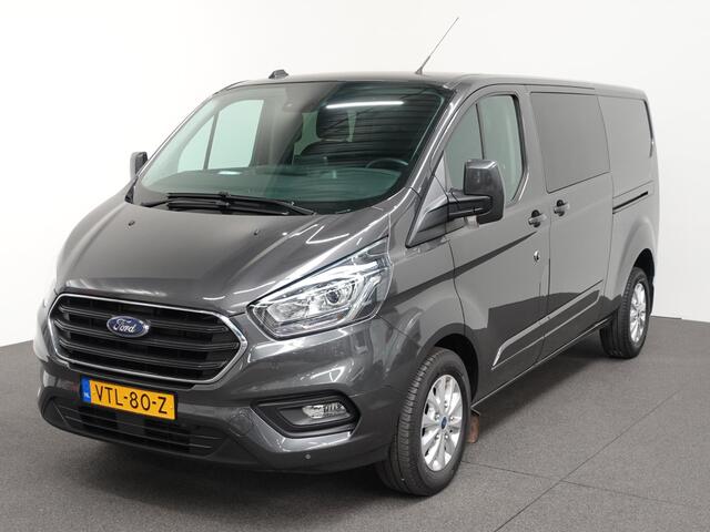 Ford TRANSIT CUSTOM 300 2.0 TDCI L2H1 Limited Dubbele Cabine Automaat Navigatie Airco 2 Schuifdeuren Trekhaak PDC Carplay DAB
