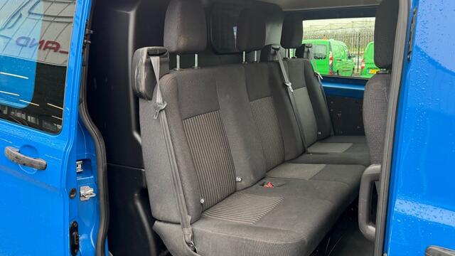 Ford TRANSIT CUSTOM 2.0 TDCI 77KW 105PK DC DUBBELE CABINE EURO 6 AIRCO/ CRUISE CONTROL/ RVS IMPERIAAL/ TREKHAAK/ 100% DEALERONDERHOUDEN