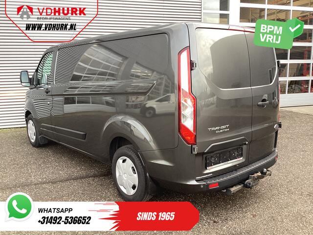 Ford TRANSIT CUSTOM 320 2.0 TDCI 130 pk Aut. L2 Trend Weinig Km/ Carplay/ Cruise/ Airco/ Camera/ PDC V+A/ Trekhaak