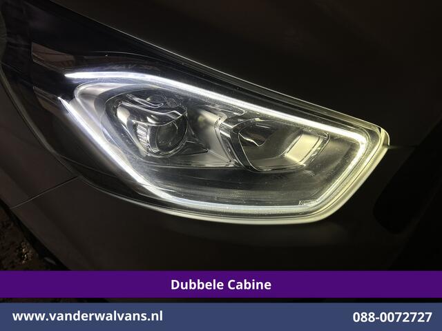 Ford TRANSIT CUSTOM 2.0 TDCI 130pk L2H1 Dubbele Cabine Euro6 Airco | 6-Zits | Camera | Navigatie | LED | Apple Carplay Android Auto, Cruisecontrol, Stoelverwarming, Verwarmde voorruit, Parkeersensoren, Achterklep