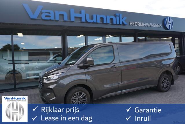 Ford TRANSIT CUSTOM 320L 2.5 PHEV Hybride 233PK Limited PRIJS INCL. BPM !! 13" Navi, Adap. Cruise, Camera, 17" LM, Trekhaak!! NR. HYB005
