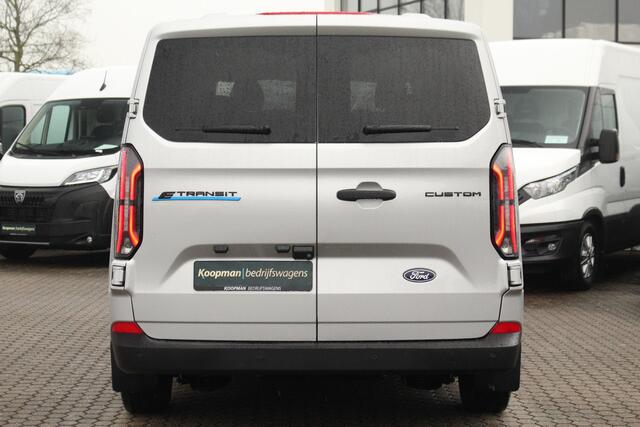 Ford TRANSIT CUSTOM E-Transit 320 L1H1 Kombi | 9 persoons | Trend | 65kWh | 160kW/218pk | Trekgewicht 2300kg | Camera | Carplay/Android | Cruise | Lease 824,- p/m