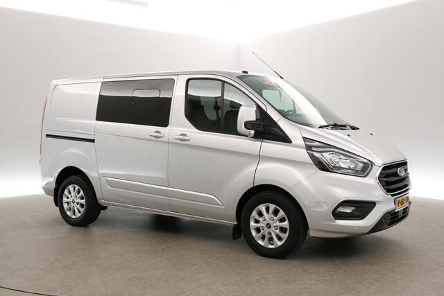 Ford TRANSIT CUSTOM 300 2.0 TDCI L1H1 | MARGE | Dubbele Cabine | Aut. | Euro6 | Airco | Cruise | Camera | Schuifdeur L+R | Carplay | Trekh. | LED