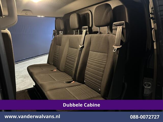 Ford TRANSIT CUSTOM 2.0 TDCI 170pk L2H1 Dubbele Cabine Euro6 Airco | 6-Zits | 2x zijdeur | Apple Carplay | LED | LM Velgen | Cruisecontrol Android Auto, Stoelverwarming, Verwarmde voorruit, Parkeersensoren, Sidebars