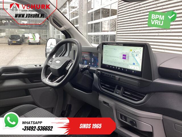 Ford TRANSIT CUSTOM E-Transit 65 kWh L2 330 km WLTP 2x Schuifdeur/ Standkachel/ Snellader/ 2.3t Trekverm./ Carplay/ Climate/ Camera/ PDC/ Cruise
