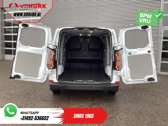 Ford TRANSIT CUSTOM E-Transit 65 kWh L2 330 km WLTP 2x Schuifdeur/ Standkachel/ Snellader/ 2.3t Trekverm./ Carplay/ Climate/ Camera/ PDC/ Cruise