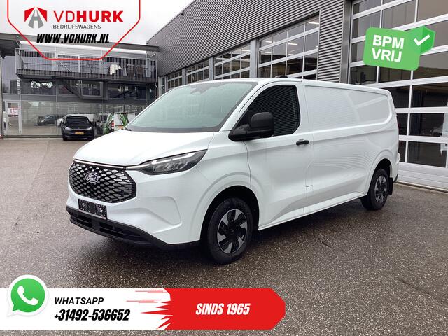 Ford TRANSIT CUSTOM E-Transit 65 kWh L2 330 km WLTP LED/ Standkachel/ Snellader/ 2.3t Trekverm./ Carplay/ Climate/ Camera/ PDC/ Cruise