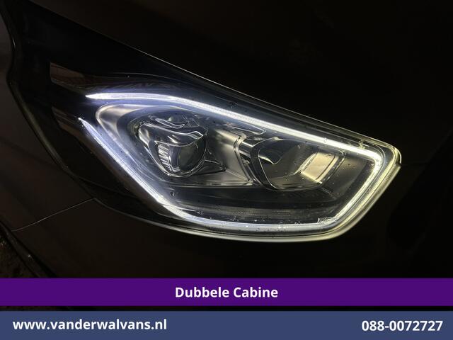 Ford TRANSIT CUSTOM 2.0 TDCI 131pk L2H1 Dubbele Cabine Euro6 Airco | 6-Zits | Camera | LED | 2800kg Trekhaak | Cruisecontrol Verwarmde voorruit, Android Auto, Dakdragers, Parkeersensoren