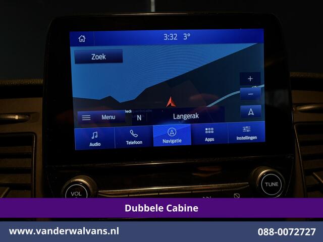 Ford TRANSIT CUSTOM 2.0 TDCI 130pk Automaat L2H1 Dubbele Cabine Inrichting Euro6 Airco | 5-Zits | Navigatie | LED Cruisecontrol, Stoelverwarming, Verwarmde Voorruit, Trekhaak, Parkeersensoren