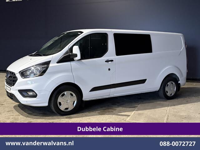 Ford TRANSIT CUSTOM 2.0 TDCI 130pk Automaat L2H1 Dubbele Cabine Inrichting Euro6 Airco | 5-Zits | Navigatie | LED Cruisecontrol, Stoelverwarming, Verwarmde Voorruit, Trekhaak, Parkeersensoren