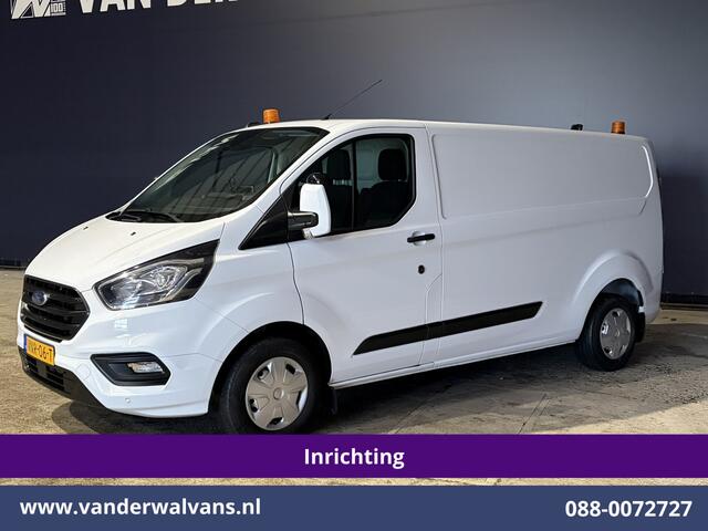 Ford TRANSIT CUSTOM 2.0 TDCI 130pk L2H1 Inrichting Euro6 Airco | Camera | LED | Cruisecontrol | Verwarmde voorruit Parkeersensoren, 2800kg trekvermogen, Bijrijdersbank