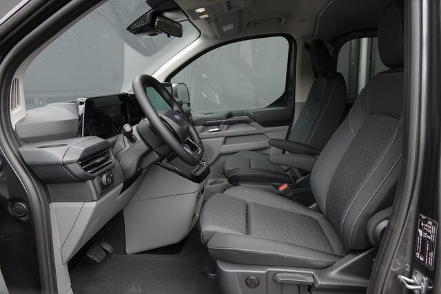 Ford TRANSIT CUSTOM L2H1 Dubbel Cabine 2.5PHEV 233Pk Aut. | Limited | Plug In Hybrid | 360° Camera | 2x Schuifdeur | Spoilerpack | 19'' | Magnetic Grey