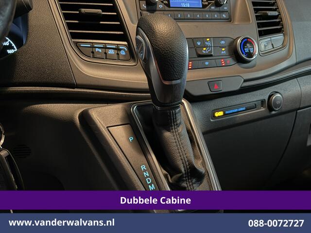 Ford TRANSIT CUSTOM 2.0 TDCI 170pk Automaat L2H1 Dubbele Cabine Euro6 Airco | 5-Zits | LED | Cruisecontrol Stoelverwarming, Verwarmde voorruit, LM velgen, Trekhaak, Parkeersensoren