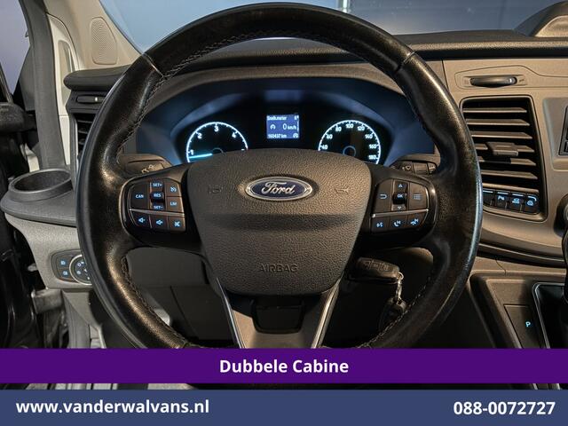 Ford TRANSIT CUSTOM 2.0 TDCI 170pk Automaat L2H1 Dubbele Cabine Euro6 Airco | 5-Zits | LED | Cruisecontrol Stoelverwarming, Verwarmde voorruit, LM velgen, Trekhaak, Parkeersensoren
