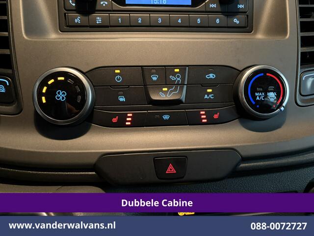 Ford TRANSIT CUSTOM 2.0 TDCI 170pk Automaat L2H1 Dubbele Cabine Euro6 Airco | 5-Zits | LED | Cruisecontrol Stoelverwarming, Verwarmde voorruit, LM velgen, Trekhaak, Parkeersensoren