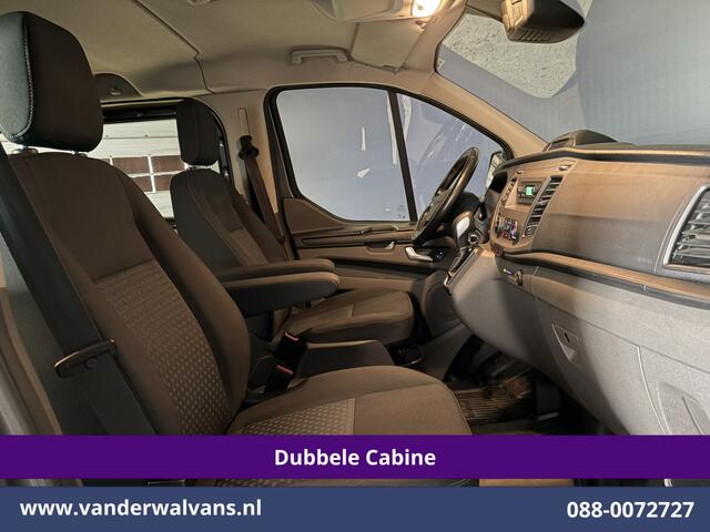 Ford TRANSIT CUSTOM 2.0 TDCI 170pk Automaat L2H1 Dubbele Cabine Euro6 Airco | 5-Zits | LED | Cruisecontrol Stoelverwarming, Verwarmde voorruit, LM velgen, Trekhaak, Parkeersensoren