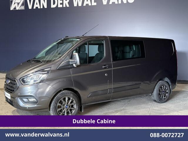 Ford TRANSIT CUSTOM 2.0 TDCI 170pk Automaat L2H1 Dubbele Cabine Euro6 Airco | 5-Zits | LED | Cruisecontrol Stoelverwarming, Verwarmde voorruit, LM velgen, Trekhaak, Parkeersensoren