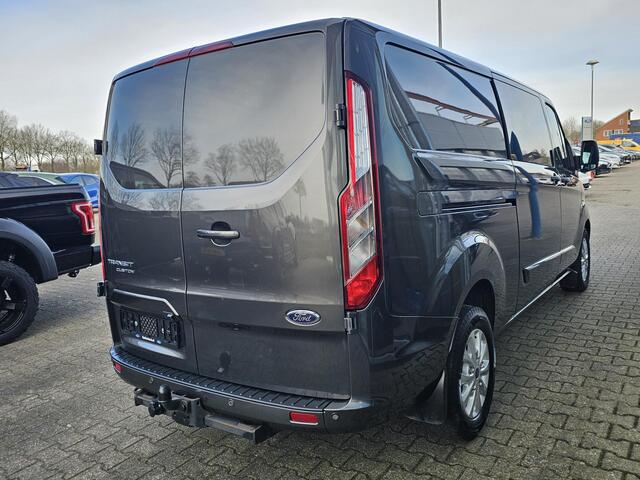 Ford TRANSIT CUSTOM L2 Dubbele Cabine Limited Automaat 170 pk | Trekhaak | Camera | Stoelverwarming | Dodehoekdetectie | Lane assist | PDC v+a | Zéér netjes!