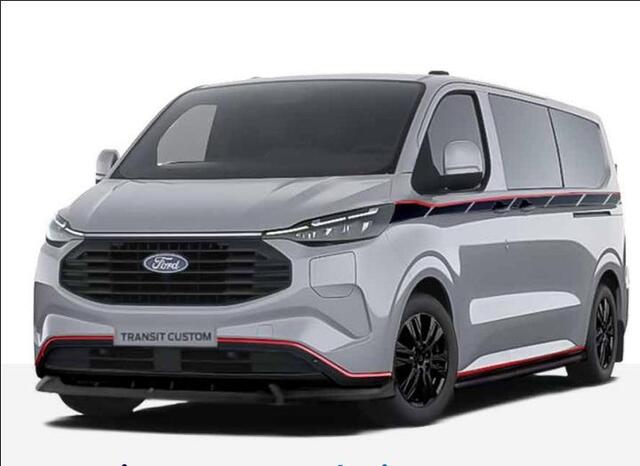 Ford TRANSIT CUSTOM 320 2.5 PHEV L2H1 Grey Platinum Gesloten Bestel Driver Assistance Pack Ultimate | Dubbele schuifdeuren |
