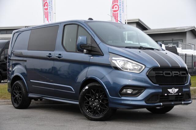 Ford TRANSIT CUSTOM 320 2.0 TDCI L1H1 Sport DC Camera, Cruise, Carplay, 170pk, 2 x Schuifdeur, Automaat, LED, Leder, Stoelverwarming, Uniek!