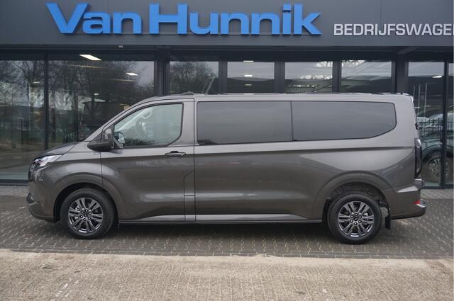 Ford TRANSIT CUSTOM 320L 2.5 PHEV 233PK Dubbel Cabine Limited PRIJS INCL. BPM !! 13" Navi, Adap. Cruise, Camera, 17" LM, Trekhaak!! NR. HYBDC1