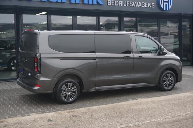 Ford TRANSIT CUSTOM 320L 2.5 PHEV 233PK Dubbel Cabine Limited PRIJS INCL. BPM !! 13" Navi, Adap. Cruise, Camera, 17" LM, Trekhaak!! NR. HYBDC1