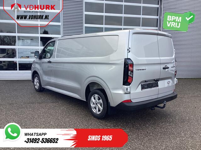 Ford TRANSIT CUSTOM 320 2.0 TDCI 136 pk L2 Trend Garantie 11-29'/ LED/ Stoelverw/ Afn.Trekhaak/ Stuurverw/ Carplay/ Camera/ Climate/ PDC/ LMV/ Cruise