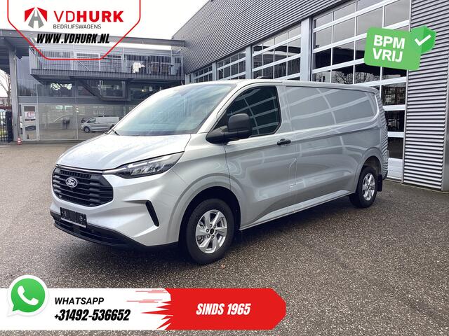 Ford TRANSIT CUSTOM 320 2.0 TDCI 136 pk L2 Trend Garantie 11-29'/ LED/ Stoelverw/ Afn.Trekhaak/ Stuurverw/ Carplay/ Camera/ Climate/ PDC/ LMV/ Cruise