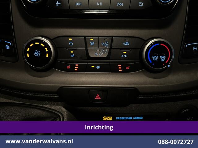 Ford TRANSIT CUSTOM 2.0 TDCI 130pk L2H1 inrichting Euro6 Airco | Camera | 2800kg Trekhaak | LED Cruisecontrol, Stoelverwarming, Parkeersensoren, Bijrijdersbank